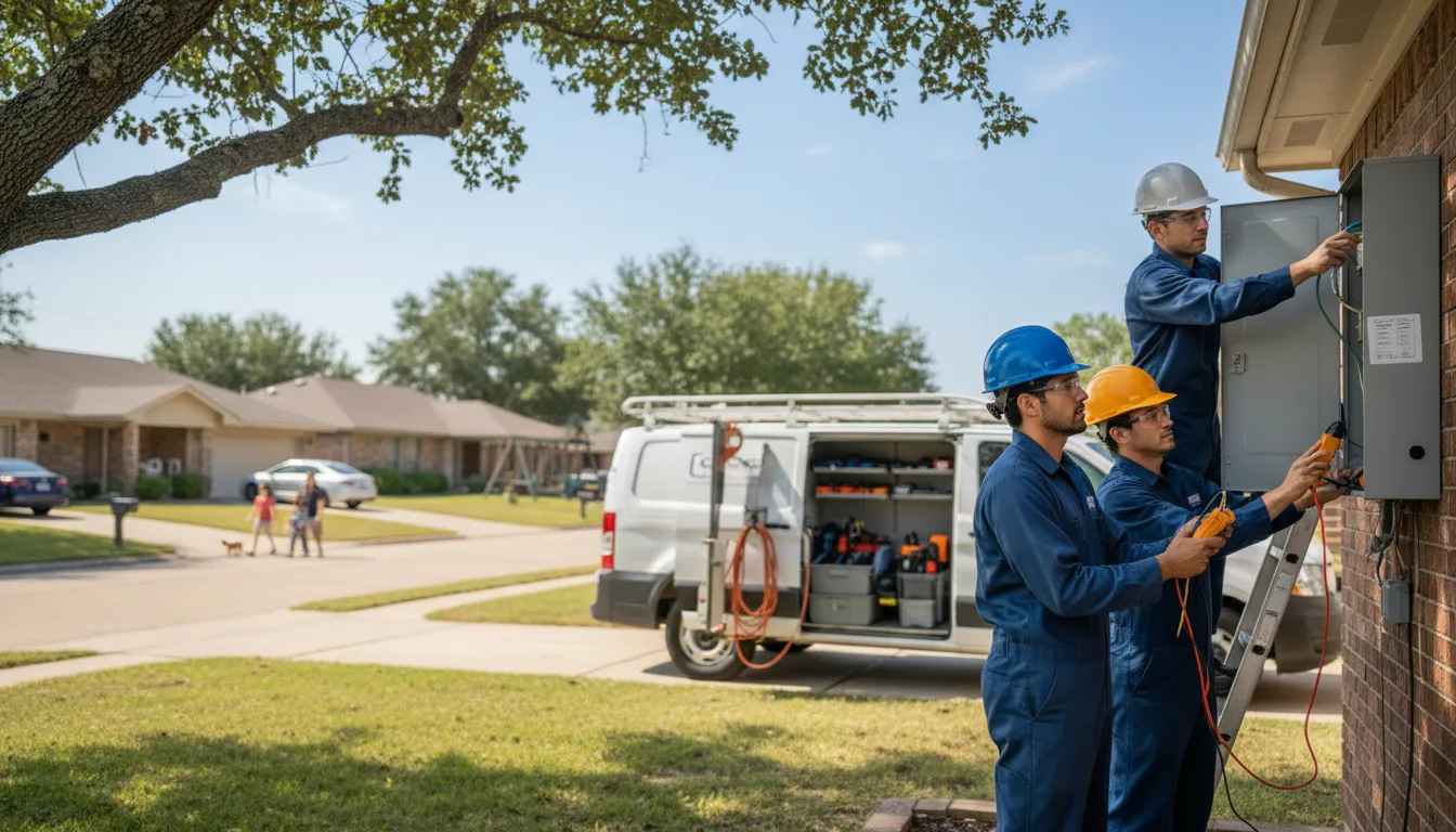 Certified electrician providing emergency electrical services in Random Lake, WI
